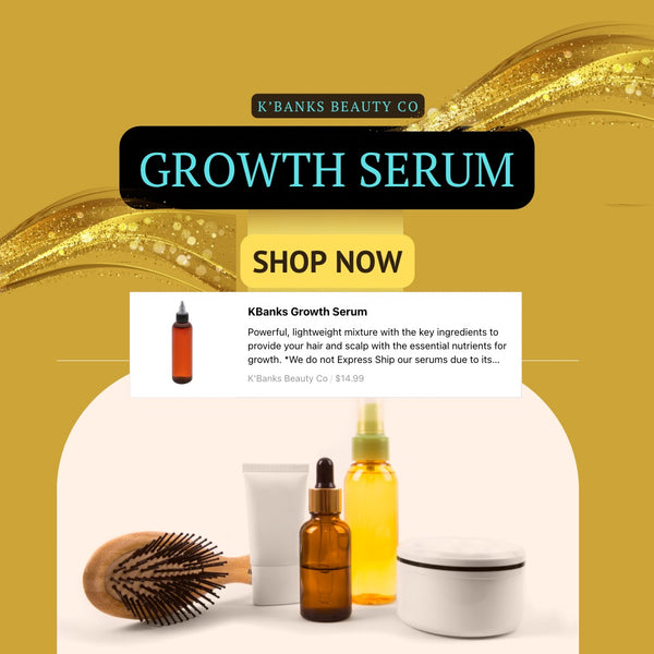 Looking for a product that will help you grow your hair long, thick and strong? K’Banks Hair Growth Serum